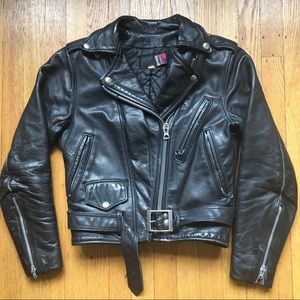 Vintage Black Motorcycle Jacket
